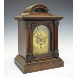 Junghans - German fruitwood-cased chiming bracket clock