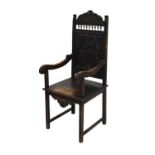 Early 20th Century ebonised chair