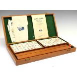 Wooden cased mah jong set