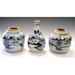 Pair of Chinese ginger jars and guglet