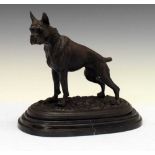 Bronze Boxer dog after P. J. Mene