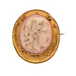 Victorian cameo brooch