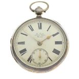 Late 19th Century Silver pocket watch - 'La Trobe, College Green, Bristol'