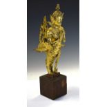 South East Asian gilt metal sculpture