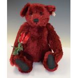 Steiff teddy bear - Red Rose with growler