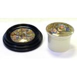 Prattware pot lids