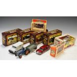 Mixed group of diecast model vehicles