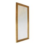 Large rectangular gilt mirror