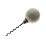 Vintage novelty golf ball-form corkscrew