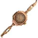 9ct gold Lady's cocktail watch