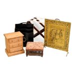 Magazine rack, fireguard, stool, mini chest, etc