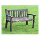 Teak garden bench