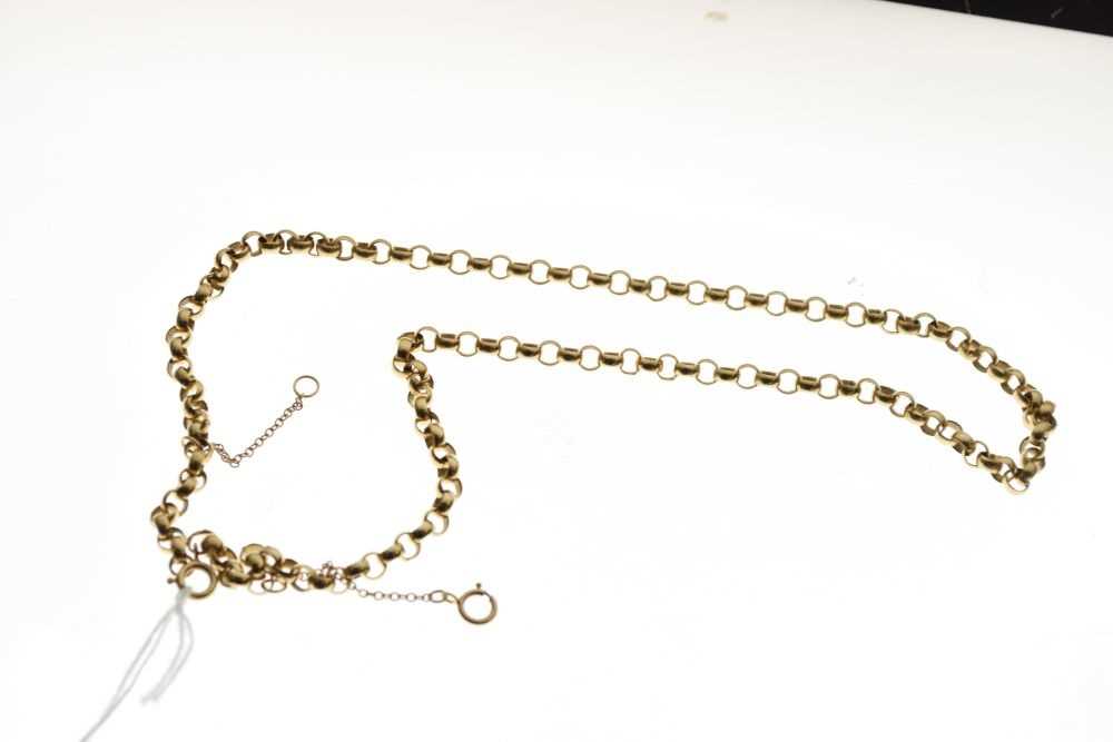 9ct gold belcher-link chain - Image 3 of 4