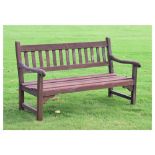 Teak seater garden seat