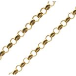 9ct gold belcher-link chain