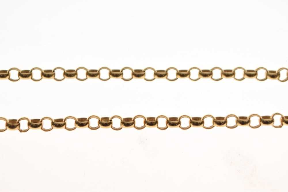 9ct gold belcher-link chain - Image 2 of 4