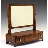 George III mahogany dressing mirror