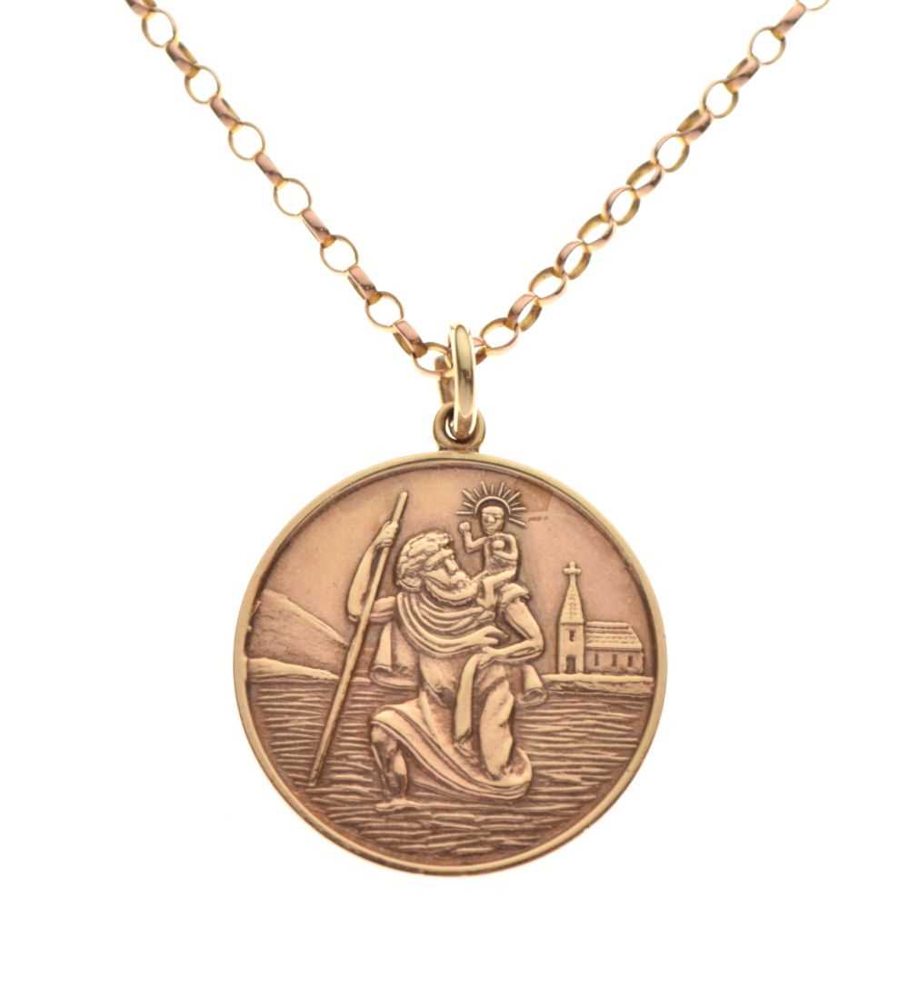 9ct gold St Christopher