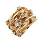 ESSY - Ten stone diamond dress ring,