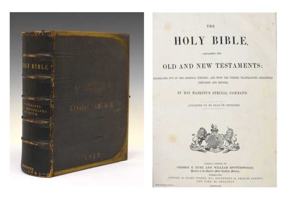 Victorian leather-bound Bible