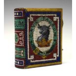 Victorian beadwork-decorated carte de visite album