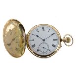 George V 18ct gold full hunter pocket watch