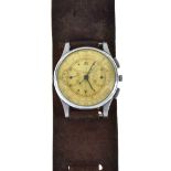 Gentleman’s Universal Geneve Compur Chronograph stainless steel wristwatch