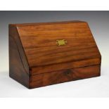 Victorian mahogany fitted stationery box
