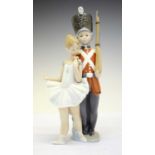 Lladro porcelain Privilege Gold figure - 'Little Tin Soldier and Ballerina', 8321