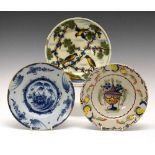 Three Delft plates