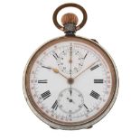 Early 20th Century gunmetal pocket watch stopwatch