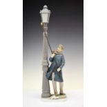 Lladro porcelain figure - 'Lamplighter', 5205