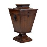 Unusual early 19th Century mahogany pedestal or table-top box