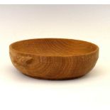 Workshop of Robert 'Mouseman' Thompson, late 20th Century English oak bowl