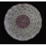 Lalique glass 'Ormeaux' pattern plate