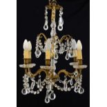 Baccarat six-branch chandelier