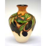 Moorcroft pottery - Mediterranean Collection 'Olive' pattern vase, shape 83/4