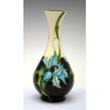 Moorcroft pottery - 'Sea Holly' pattern vase, shape 80/6