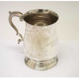 George V silver christening mug