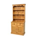 Modern pine dresser with rack