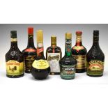 Wines & Spirits - Seven various bottles of Liquors etc