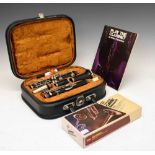 Cased Boosey & Hawkes 'The Edgware' clarinet and maintenance kit