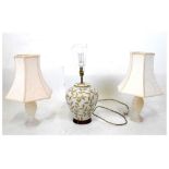 Three modern table lamps