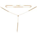 9ct gold necklace and bracelet set