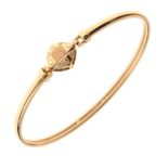 9ct gold bangle, Millennium limited edition no,657/1000