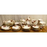 Quantity of Royal Albert 'Old Country Roses' pattern teawares