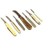Group of penknives to include; Lamp-post knife, The Weekly Telegraph Knife, etc