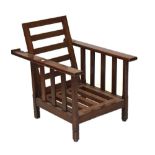 Oak reclining chair