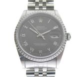 Rolex - Gentleman's Oyster Perpetual Datejust stainless steel wristwatch