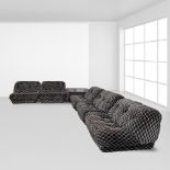 Rino Maturi, prod. Mimo (6) Italy, 1970s 65x90x90 cm. (armchairs) 40x98x98 cm. (table)